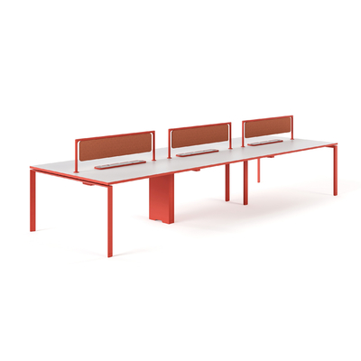 خرید FLEX 8 نفر دفتر ایستگاه کاری میز طراحی مدرن با مدیریت کابل یکپارچه میز بزرگ online manufacture