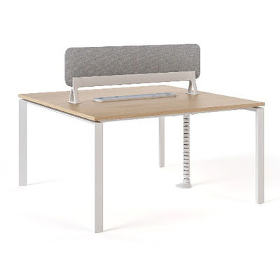 دو نفره دو طرفه استيشن کار کارکنان میز کار با کابل مدیریت صفحه نمایش سبک مدرن